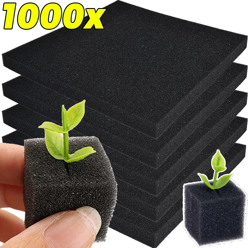 Sponge Block Square Starter Plugs Grow Cubes Seed Starters Planting Cubes Hydroponics Cuttings Plant Propagation Grow Gadgets