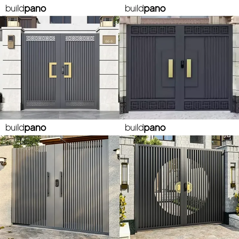 for Modern Luxury Large Outdoor Residential Garden Decoration Main Door Suitable for Villa Automatic Swing Door Type