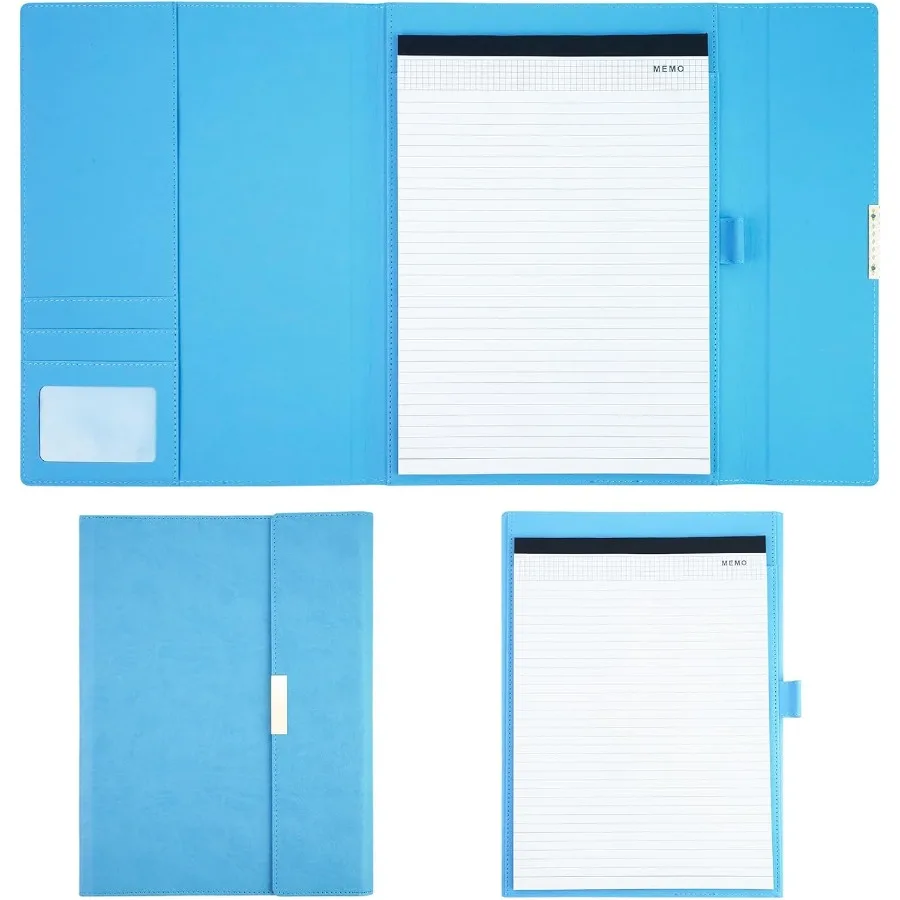 Padfolio Portfolio Binder for n Stylishly Business Folder for Interview Resumes Legal Documents Notepad Not Iluded Faux Leather