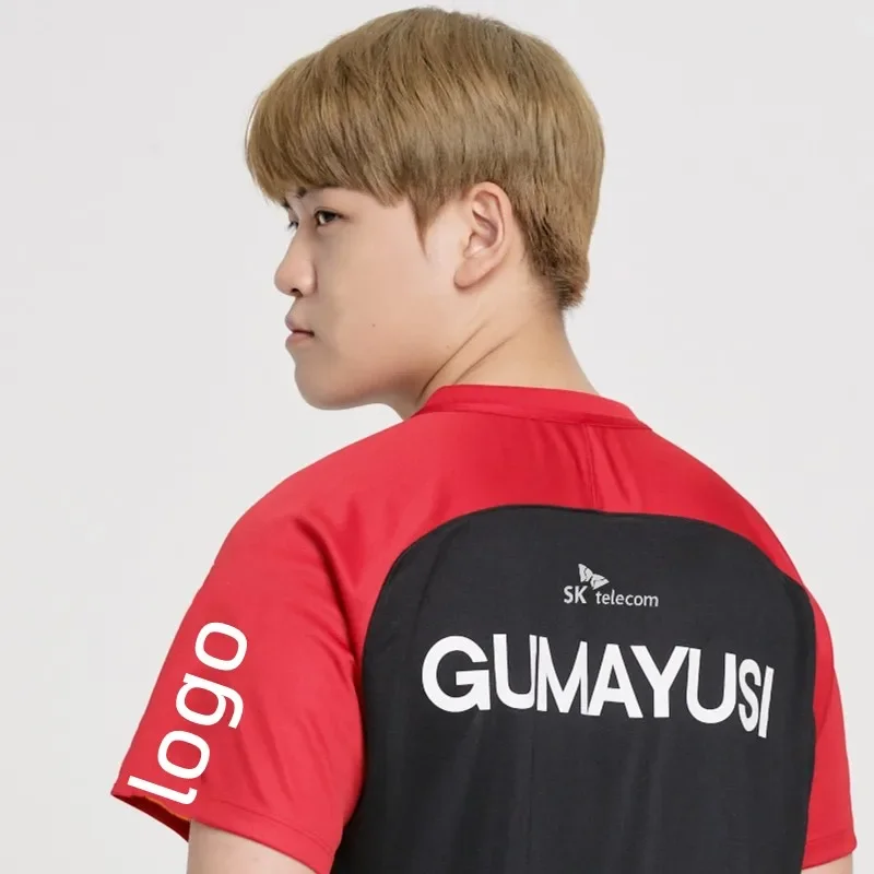 Camiseta de manga corta del juego del equipo T1, camisa con nombre personalizado, lol, LCK, SKT, Faker, gumayusi, Zeus, Keria, uniforme de verano, novedad de 2022