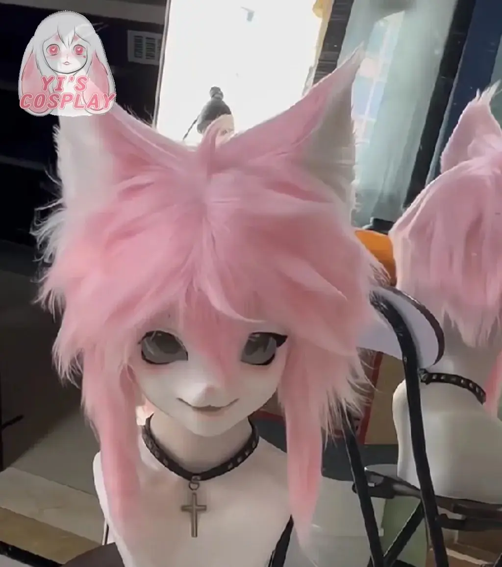 

Yis cosplay Custom Handmade Furry head Kigurumi Head Cosplay Kemono Fursuit Headsets Beast Customized Fursuit Kemono Head