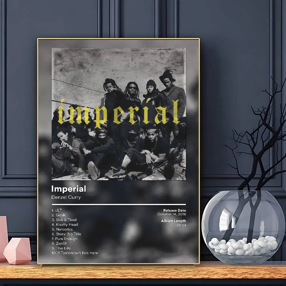 Rapper Denzel Curry Poster HD Sticky Wall Art Printing Waterproof Home Living Bed Room Bar Aesthetic Decor