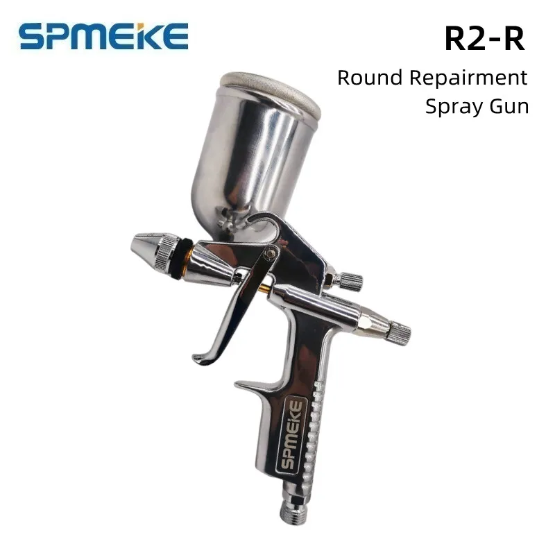 

SPMEKE R2-R Round Repairment Spray Gun, Small Area Repair Painting,0.5mm 0.8mm Nozzle,R2R Mini Manual Paint Spray Gun