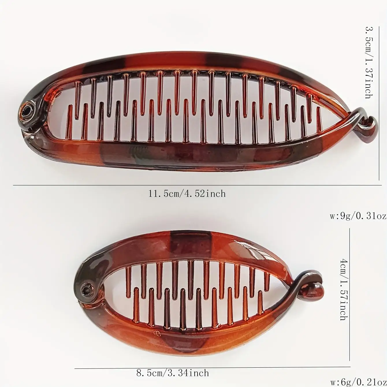 2 peças de grampo de cabelo de peixe colorido de gelatina gradiente feminino simples e elegante para trás da cabeça estilo rabo de cavalo adequado para festas diárias