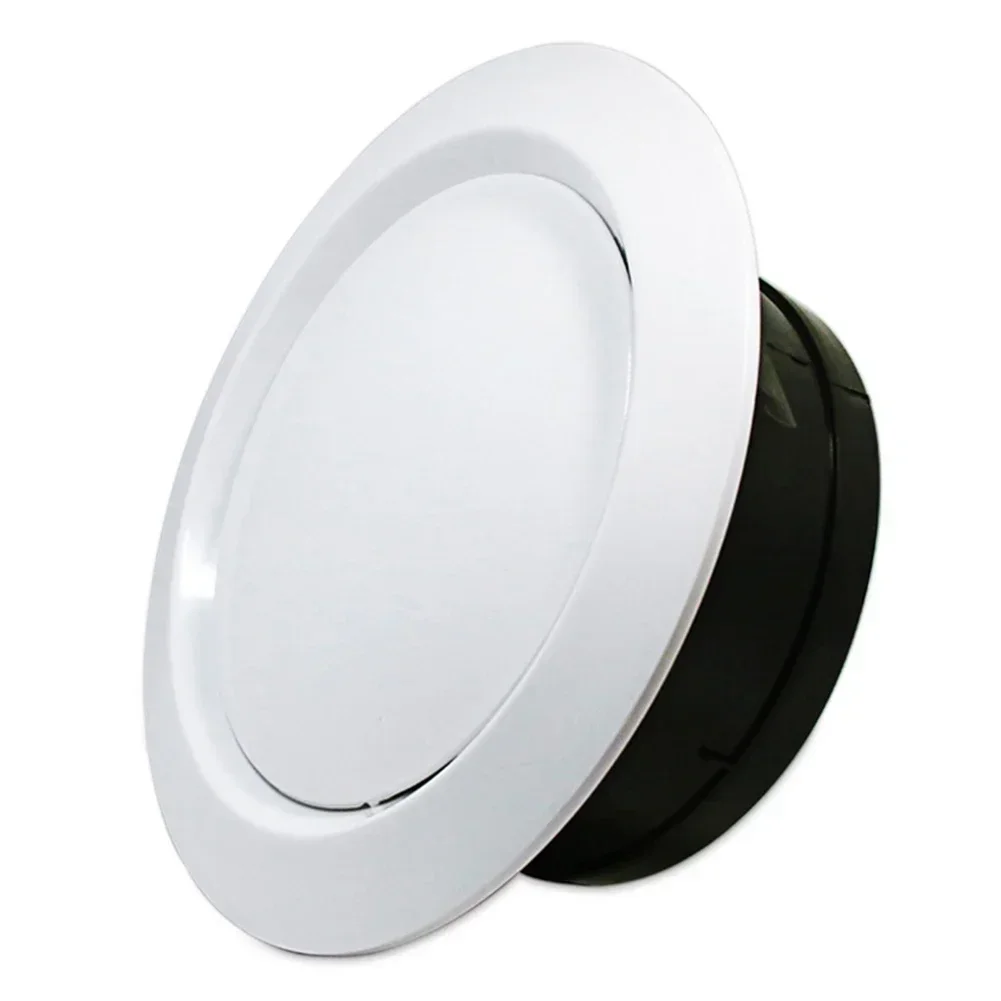 ABS Circular Vent Cover para Casa, Difusor de Ventilação, Grelha Ajustável, 100mm, 75mm