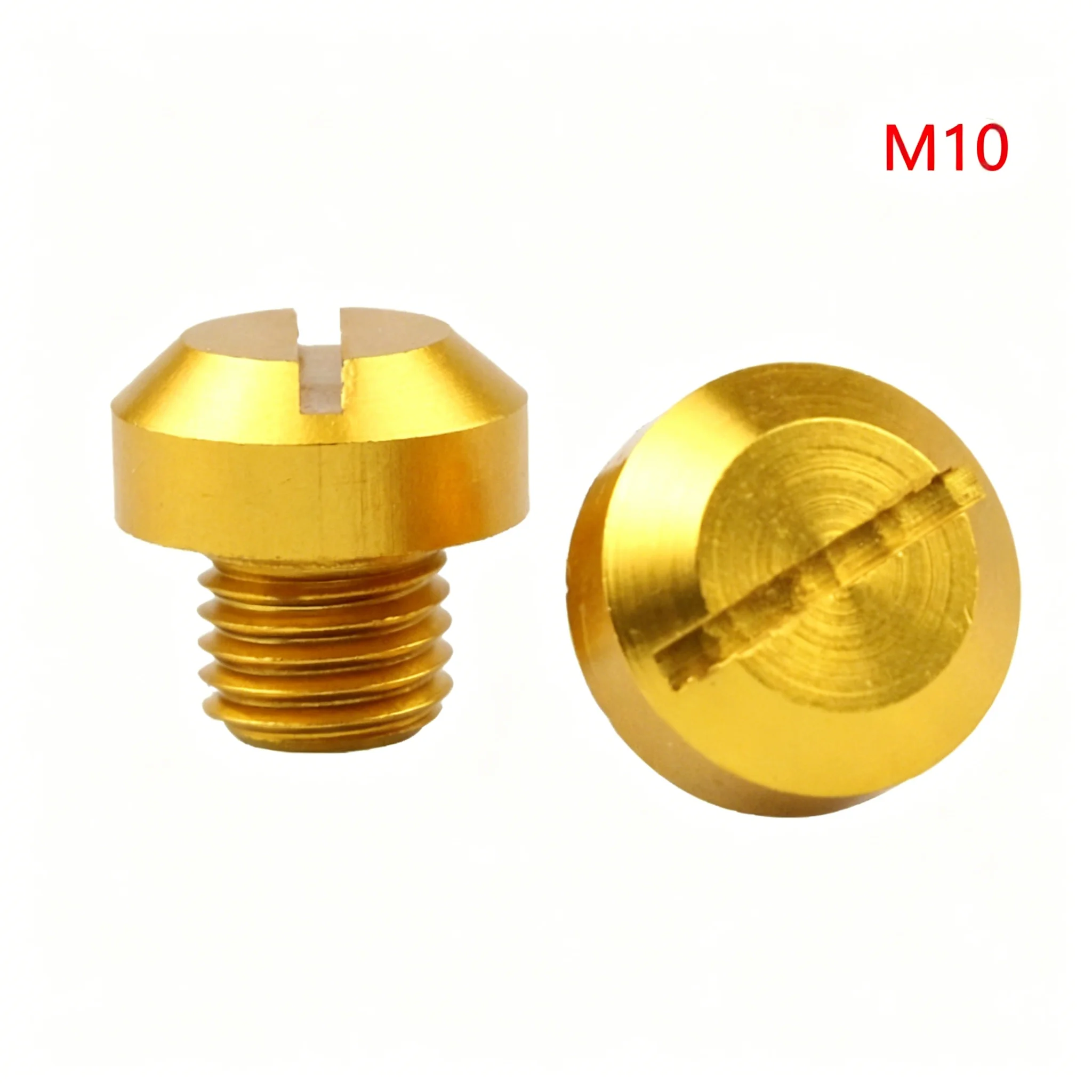 CENJITION 2Pcs M10 Anti Rust CNC Aluminum Motorcycle Rear View Mirror Hole Plugs Screws Rearview Mirror Holder Accessories