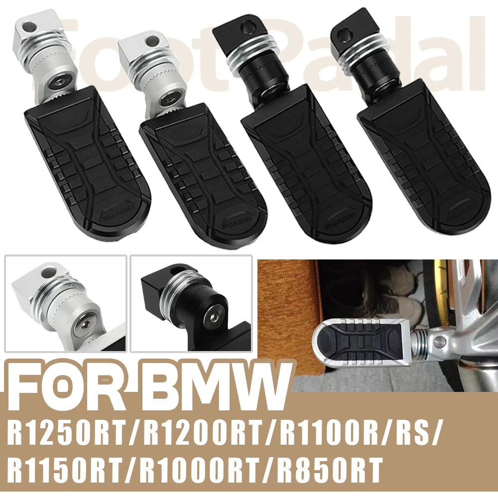 

Motorcycles Accessories Passenger Footpegs Hold Foot Motorcycle Footrests Rear Pedals For BMW R 850 R R1250RT R1200RT R 1150RT
