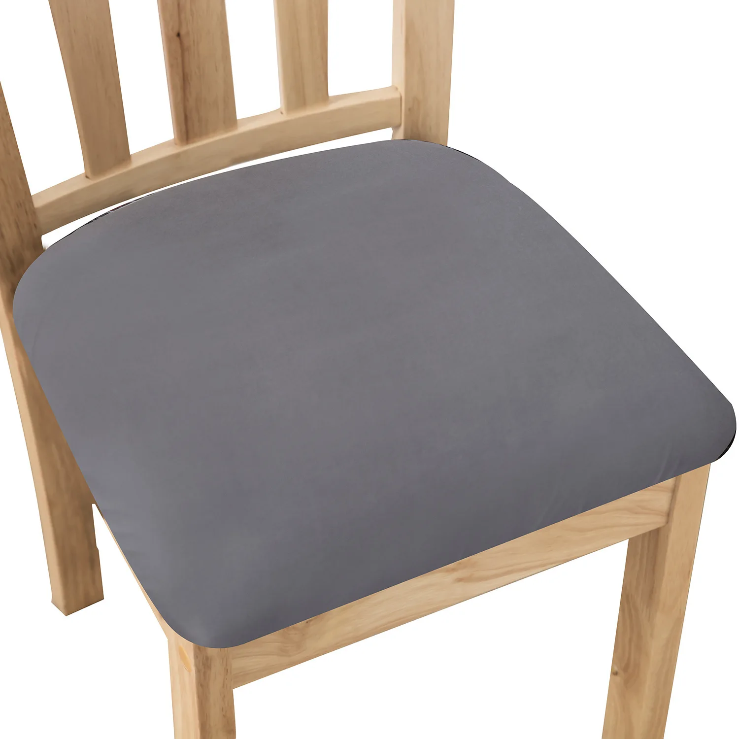 

Milk Silk Seat Cover Waterproof Stretch Chair Protector Full Coverage For Office Home Washable Removable Dining Study Computer