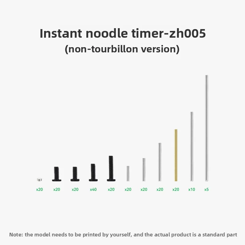 Original brand new instant noodle timer ZH005 Maker Treasure House Creative for Bambu lab 3D printed model component