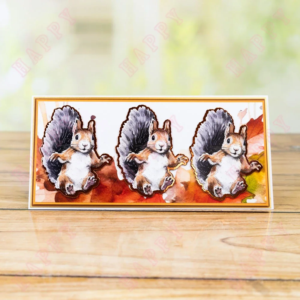 Spirited Squirrel Die Set Metal Die Cutting 2022 New Die Molds Scrapbooking Paper Making for DIY Cuts Crafts Dies greeting card