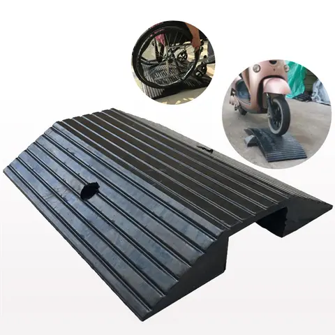 Car and Truck Anti-Skid Threshold Ramp, Electric Vehicle Threshold Ramp, Portable Uphill Pad, Rubber Material