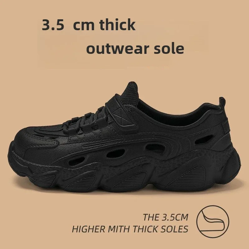 

2026 Outdoor Sports Slippers for Men and Women Thick-Soled Eva Non-Slip Breathable Clogs Fishing Beach Sandals for Men and Women