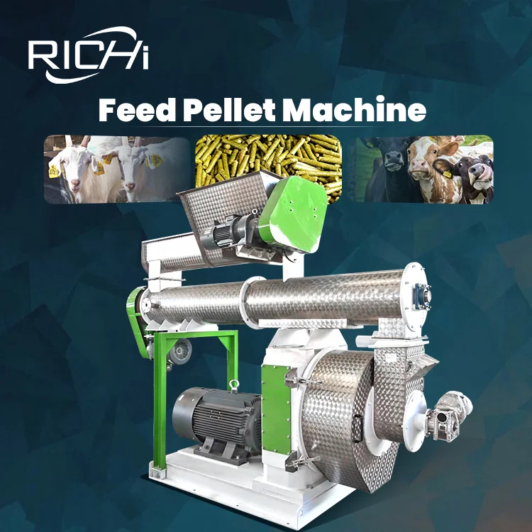 ATV&UTVRICHI 6 Ton Hour Feed Pelletizing Machine - CE/ ISO9001/ATEX Cattle Feed Pellet Press Machine