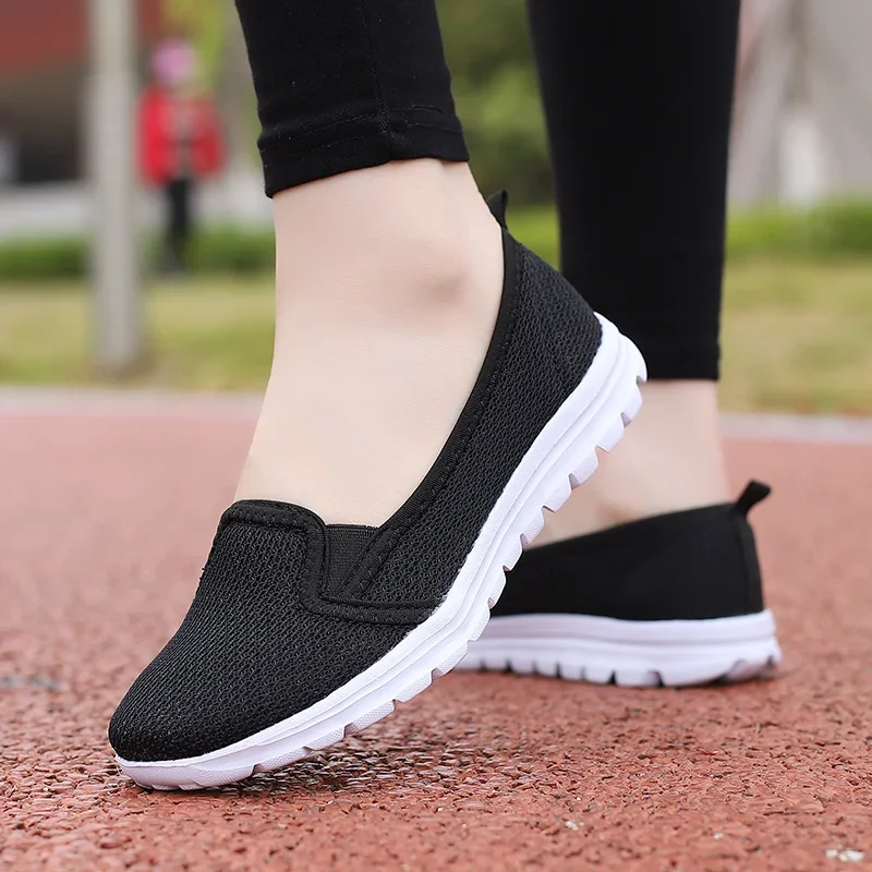 Fashion Lolita Shoes Training Exercise Shoes For Lady Gentleshoe Ballet Flats Mesh Snickers Brand Women Canvas Sneakers Tennis