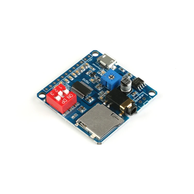 DY-SV5W DY-SV8F Voice Playback Module Board MP3 Music Player 5W WAV Decoding Format UART Serial Port Control For Arduino DY-SV17