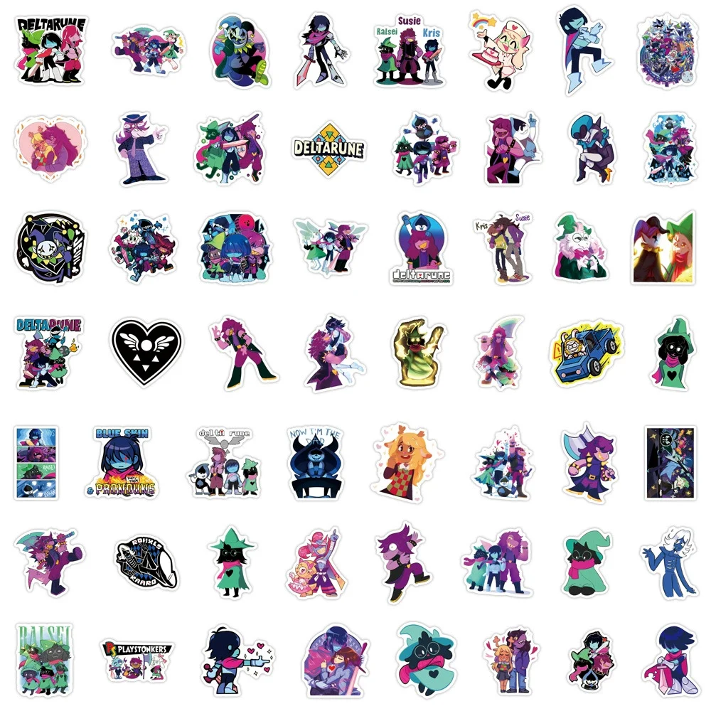 10/30/50/110 Stück Lustige Anime-Spiel Deltarune Aufkleber Niedliche Dekorations-Sticker DIY Koffer Gitarre Notizbuch Cartoon-Aufkleber als Geschenk – Detail 6