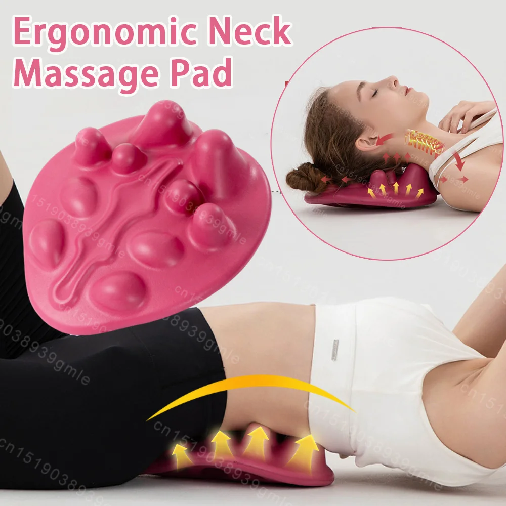 Ergonomic Massage Pad Shoulder Blade Dredging Acupuncture Point Massager Acupressure Improvement Low Back Pain Massage Pillow