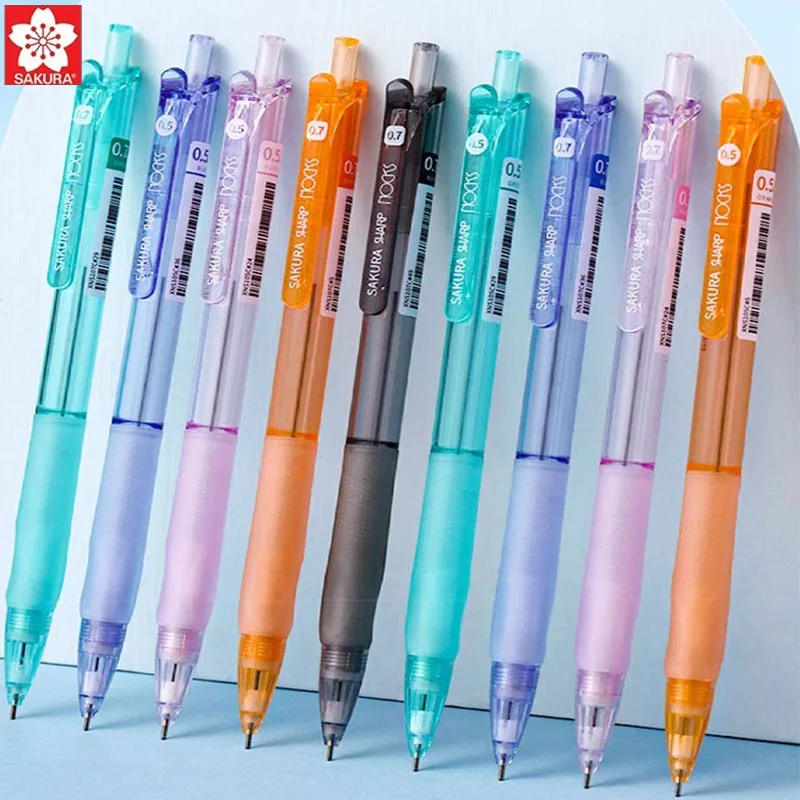 

SAKURA NOCKS Automatic Pencil 0.5/0.7 Orthodontic Grip Anti-break Lead PRO Draw Sketch Mechanical Pencils for Kids Students 샤프