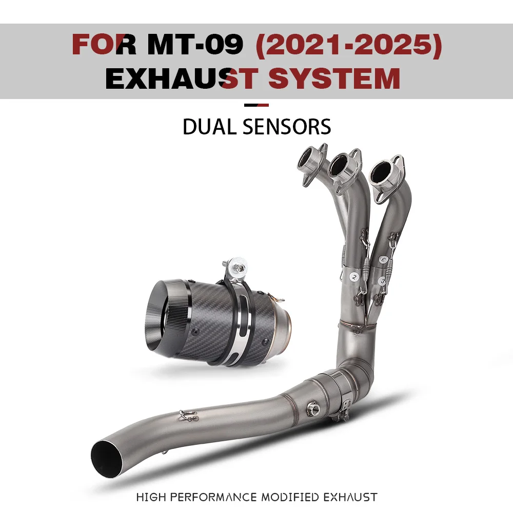 

Motorcycle Exhaust Escape Systems For MT09 FZ09 MT-09 FZ-09 2021-2025 Modify Front Link Pipe Connect 51mm