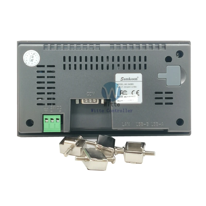 Samkoon 4.3 بوصة HMI AK-043AE AK-043BS AK-043AW DC24V دقة شاشة تعمل باللمس 480*272 بكسل