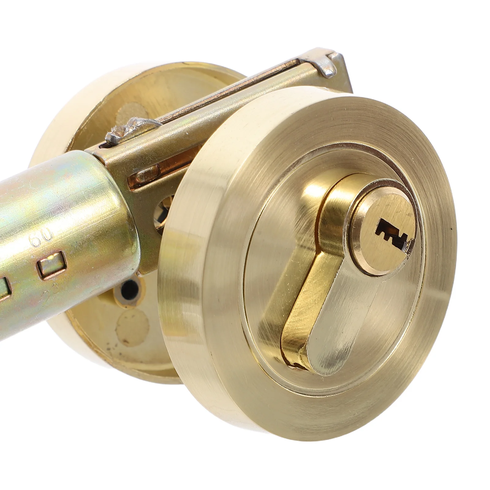 قفل مستدير سبائك الزنك اسطوانة واحدة ديدبولت للدخول غرفة نوم باب الحمام مرتبطا الميت بولت قفل مقبض الباب الخارجي