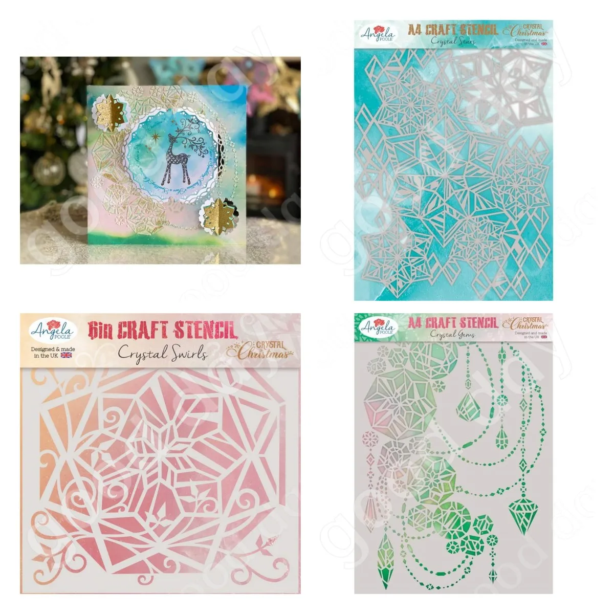 

2022 New Stars Swirls Gems Layered Production Stencil Scrapbook Diary Decoration Embossing Template Diy Greeting Card Handmade