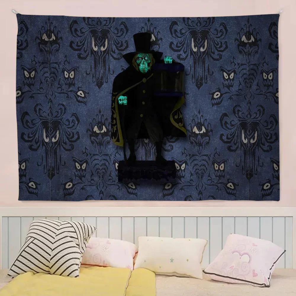 Disney Haunted Mansion Cartoon Flag Wall Hanging Banner Decoration Household Home Decor