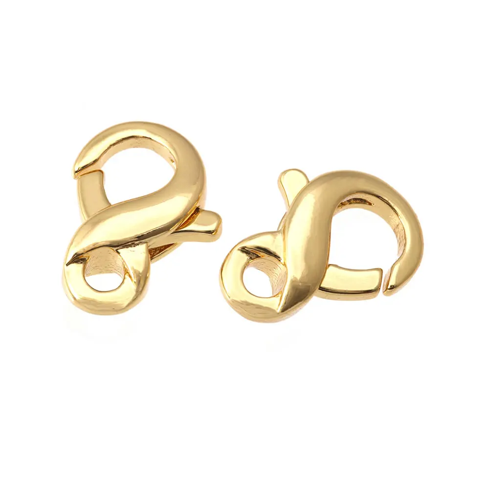 Karabinerverschlüsse aus 18 Karat Gold, Messing, Verbindungsverschlüsse, Schmuck, Halsketten, Armbänder, Herstellung von Zubehör, DIY-Zubehör – Detail 33