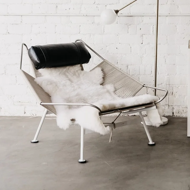 Dänischer Wabi-Sabi-Liegestuhl