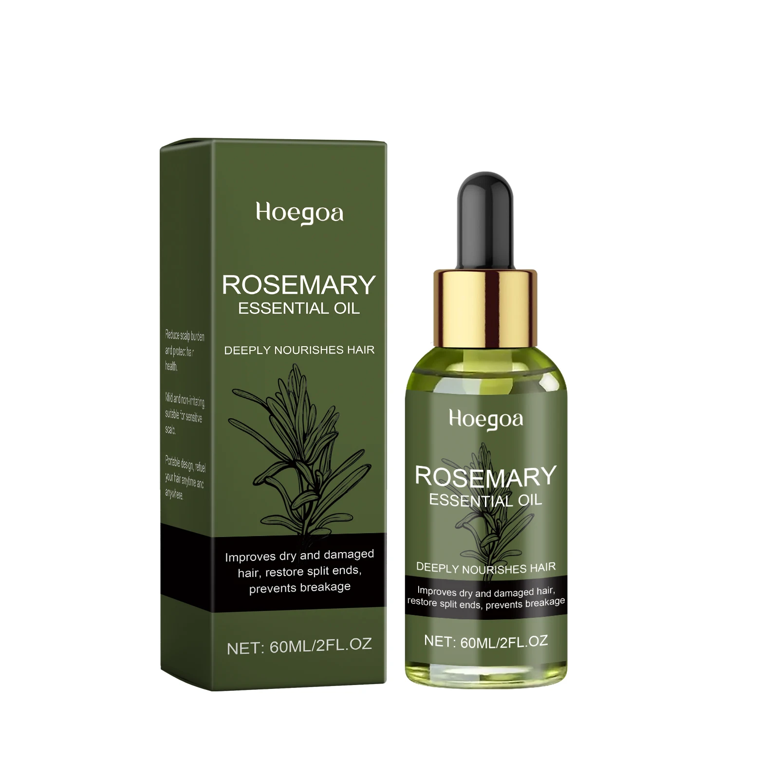 Rosemary Hair Care Essential Oil Nourishing, Moisturizing, Repairing Hair, Hydrating and Smoothing Hair Care Oil