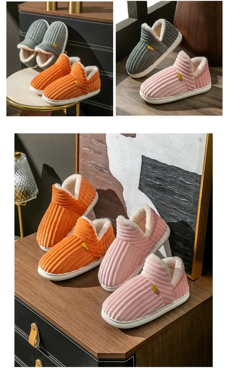 Winter Warm Furry Fashion Indoor Shoes