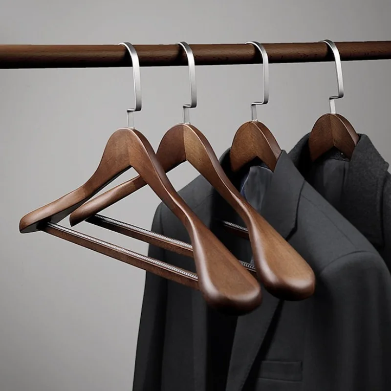 Wooden Large Clothes Hanger Nordic Retro Simplicity Coat Hangers Household Beautiful Durable Clothes Hooks Home Decorations