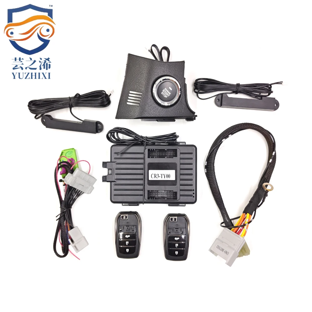 

For Toyota Corolla 08-13 Upgrade Engine Push Button Start Stop Remote Key Starter Stop Keyless Entry with Panel Frame Accessor