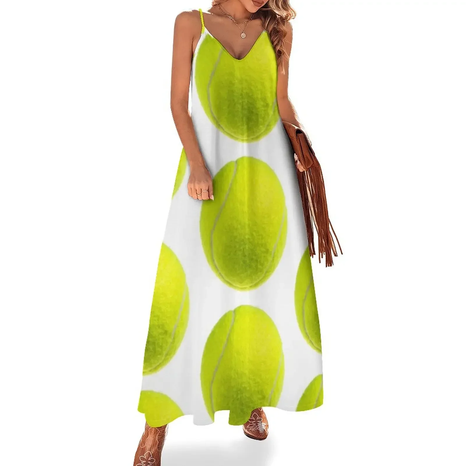 

Just tennis ball Sleeveless Dress african dresses for woman Party dresses clothes for women summer clothes for women Dress