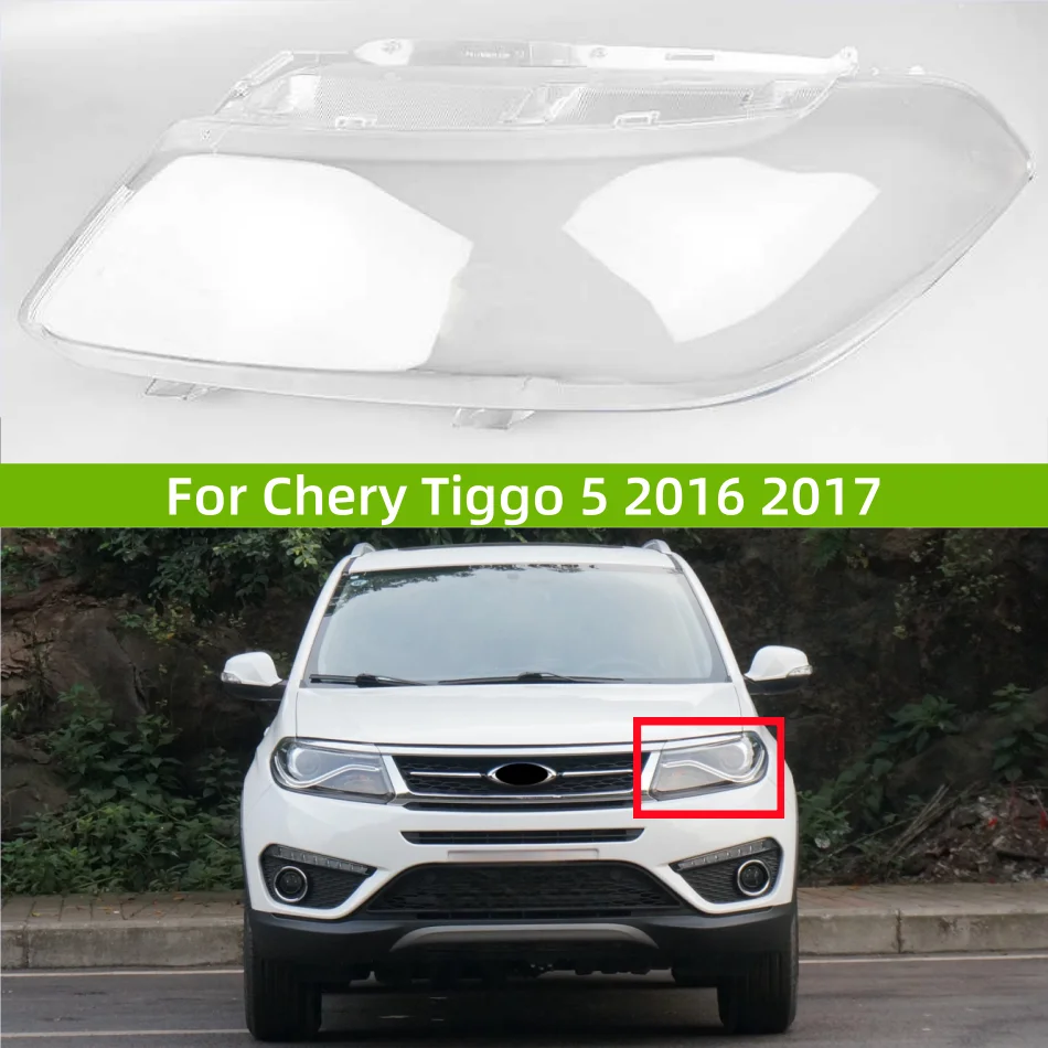 

For Chery Tiggo 5 2016 2017 Front Headlamps Transparent Cover Lampshade Headlight Shell Lamp Lens Plexiglass