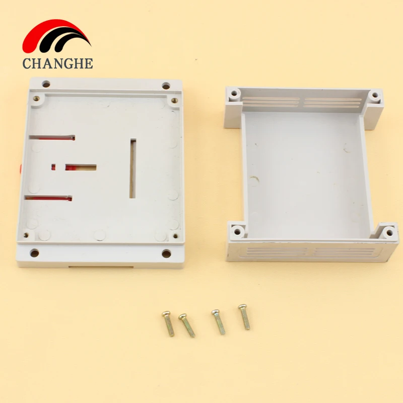 1Pcs 115X90X40Mm Plastic Plc Industriële Control Box Voeding Shell Geleiderail Type Shell instrument Bedrading Thr