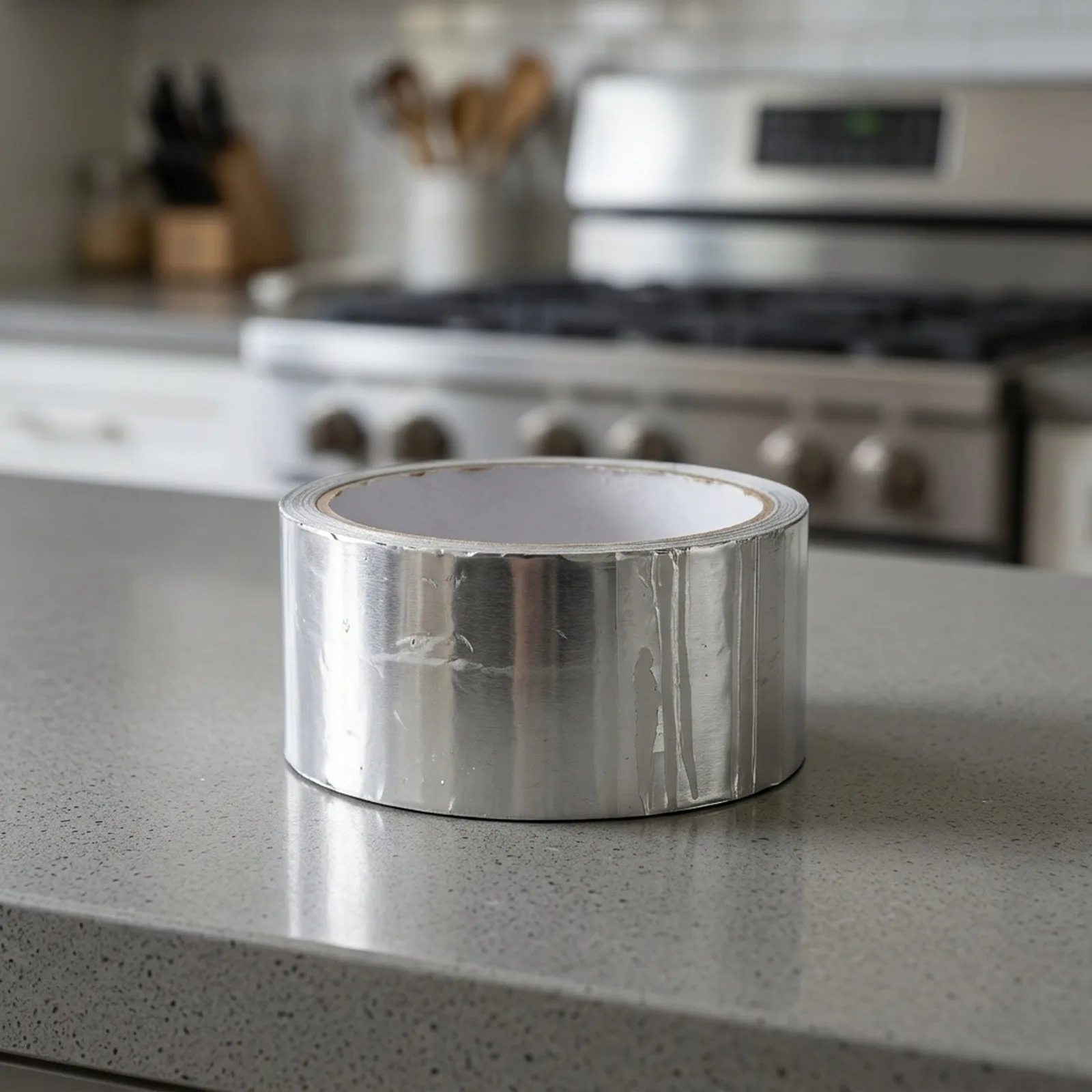 Aluminum Foil Tape for High Temp Sealing Applications in For Kitchen Environments Waterproof Oil Resistant Polyester Base