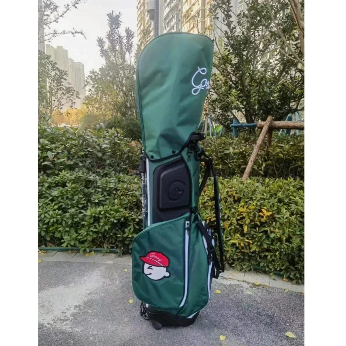 Gooog logo nuevo estante de Golf bolsa de nailon impermeable ultraligero portátil soporte estándar Caddy carrito bolsas para arma