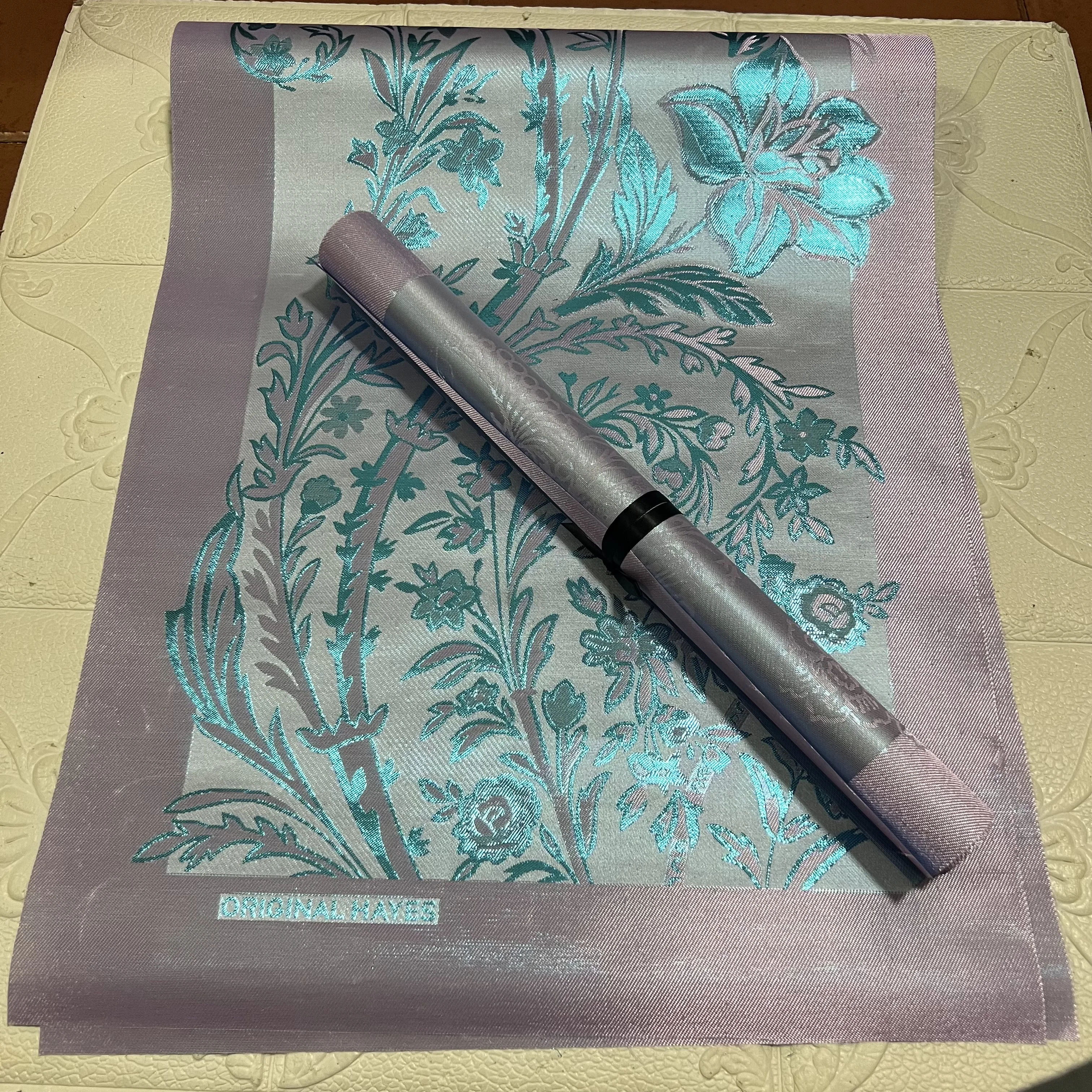 3D Embroidered Sego Gele Hayes Original Headtie Wrapper Fabric High-Quality Print Fashionable Wedding Accessory 2Pcs/Bag