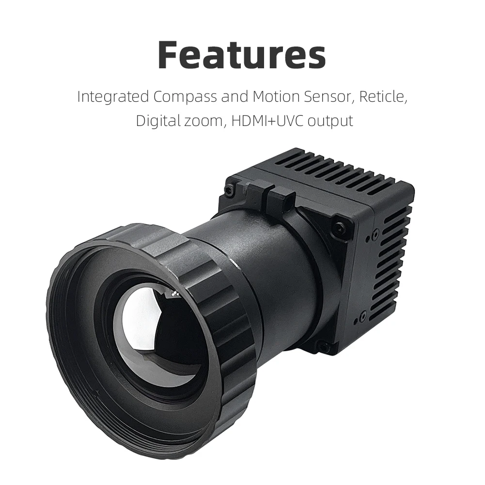 1280x1024 LWIR Тепловизионная камера Инфракрасная тепловизионная камера HDMI USB UVC Выход Неохлаждаемая ИК-тепленная камера для автомобиля