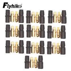 20pcs Amass 3.5mm SH3.5 Gold Plated Connector with Protective Sleeves For Rc Motor Drone Car Boat (10 Pair)