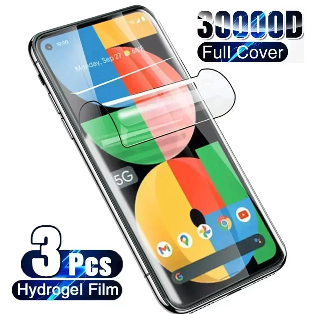 

3Pcs Screen Protector For Google Pixel 7 pro 6A Hydrogel Film for Google Pixel 7 6 pro 5A 5G 5 5XL 4A 5G 4XL 3XL Protective Film