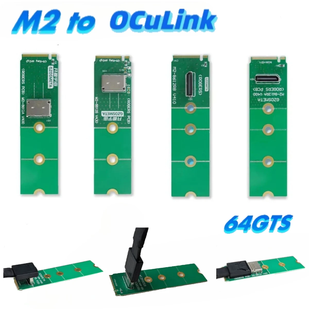 

Адаптер M.2 M Key NVME — OCuLink eGPU для Oculink GPU Dock Mini PC Laptop — внешняя видеокарта 64GTS PCI E 4.0 4x адаптеры