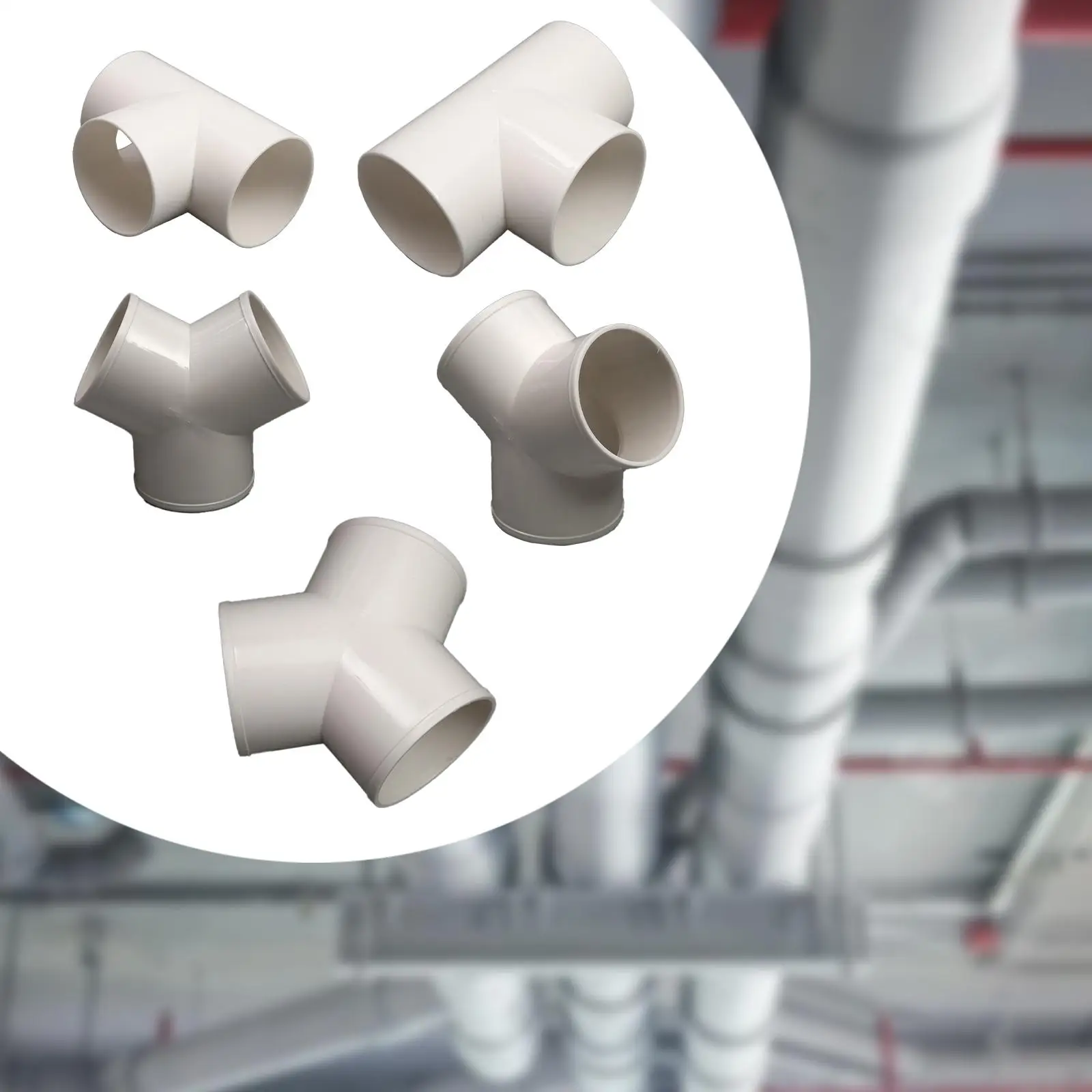 PVC Pipe Connector for Ventilation Systems and Tent Structures