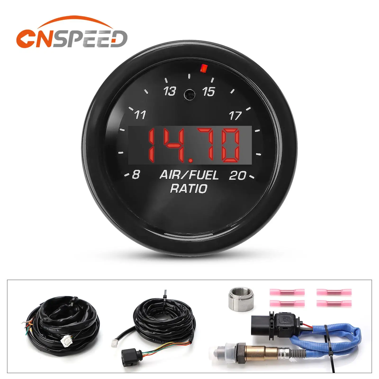 

CNSPEED 30-4110 X-Series Wideband O2 Air Fuel Ratio Gauge Kit LSU 4.9 0258017025 Oxygen Sensor For UEGO AFR Meter Wideband Kit