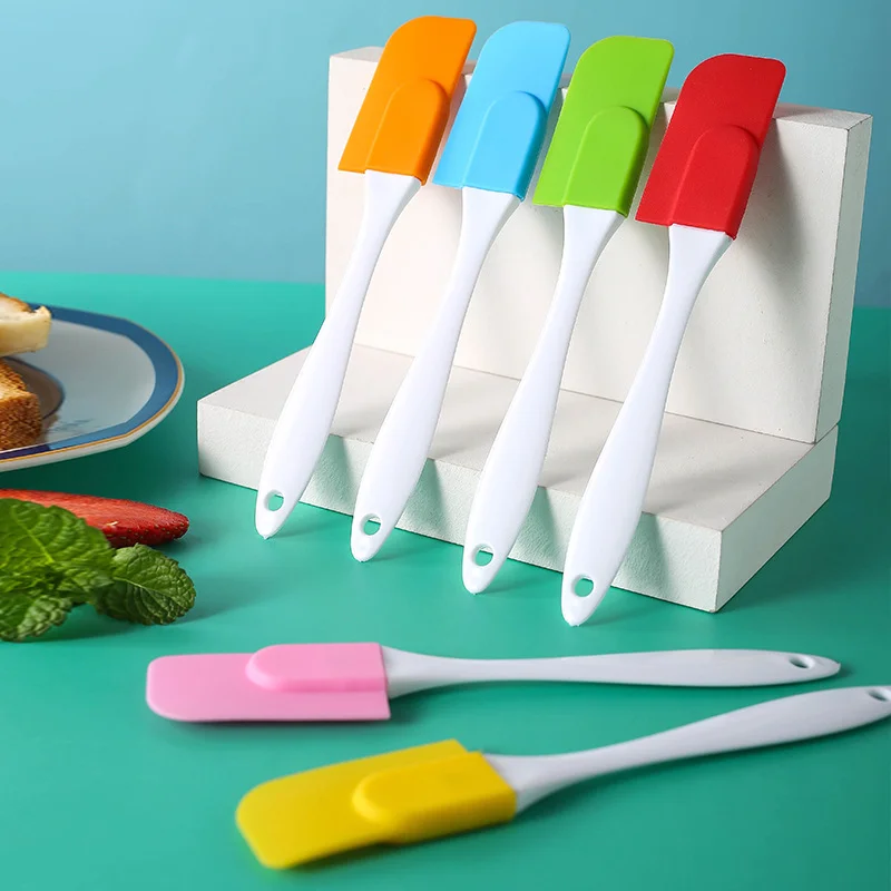 

Kitchen Silicone Spatula Translucent For Cooking Dough Scrape Mix Butter Cream Mixer Heat-Resistant Utensils Baking Cake Brush