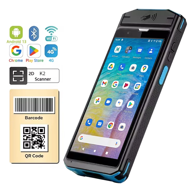 Factory Rugged Portable Android 13 Mobile Handheld POS System Terminal PDAs Product Type RFID UHF