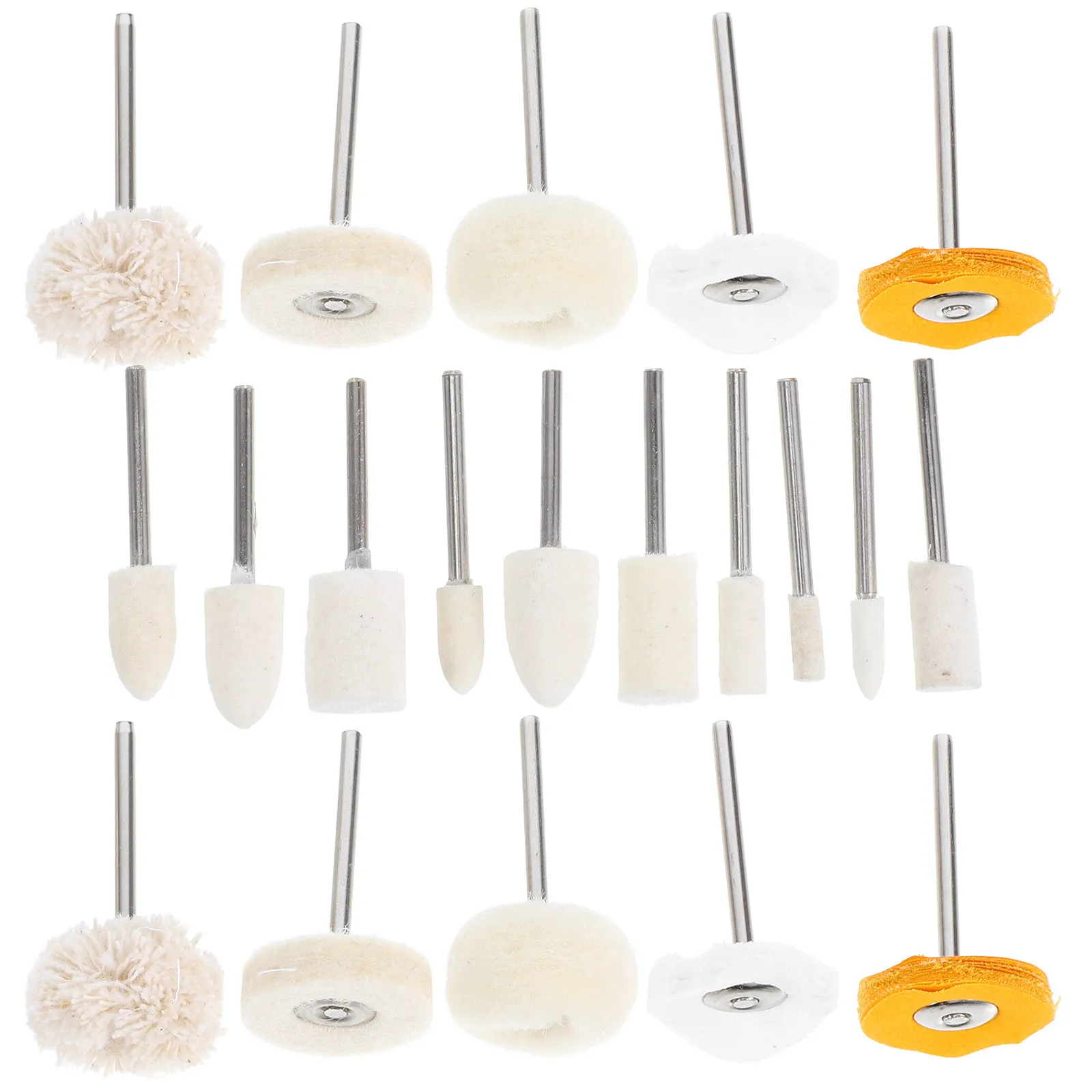 50Pcs Mini Polishing Wheel Kit T-Shaped Buffing Rotary Tool for Jewelry Watch Metal Cleaning Polishing Attachment