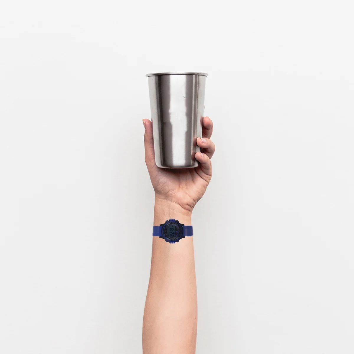 1 шт., детские водонепроницаемые цифровые часы, регулируемая пряжка из нержавеющей стали, уличные светящиеся электронные часы для детей, мальчиков и девочек