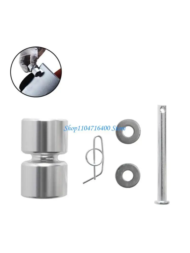 

y1gd 2/4pcs Aluminum Rollers Pins Washers Rings Replacement Trailer Tailgate Lift